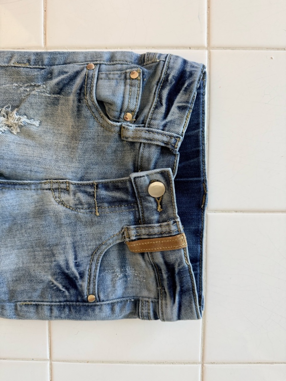 Toddler Girls Fringed Jeans 2T Hannah Banana Boho Hippie Flare Leg Distressed - Picture 8 of 11